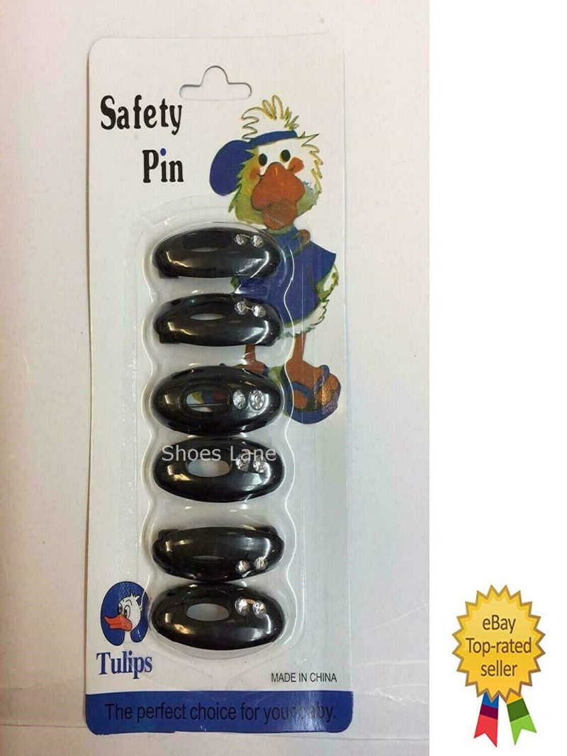 6Pc Hijab Safety Pins Black - Image 2