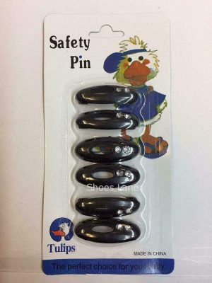 6Pc Hijab Safety Pins Black