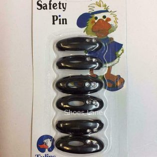 6Pc Hijab Safety Pins Black
