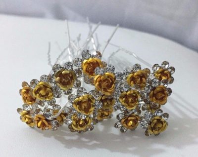 Floral Hair Pins in Many Colours - Image 4