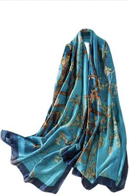 Printed Faux Silk Scarf