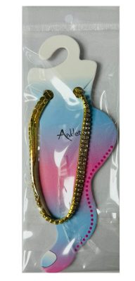2 Row Elasticated Diamante Anklet