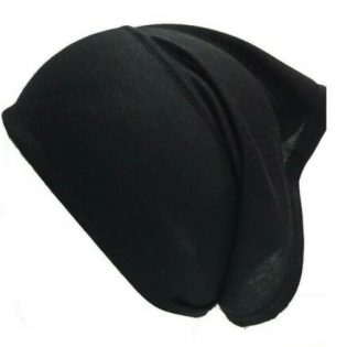 Under Hijab Tube Cap Black