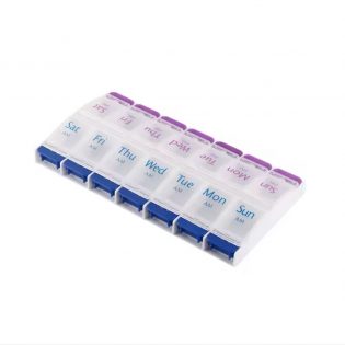 7 Days- 14 Compartments Pill Box