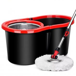 Microfibre Spin Mop Black