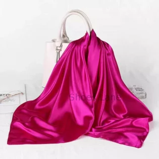 Satin Scarf Burgundy (90 x 90 cm)