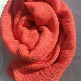 Coral Crinkle Scarves (Pack of 12)