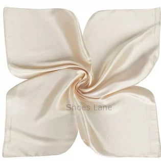 Satin Scarf Cream (90 x 90 cm)