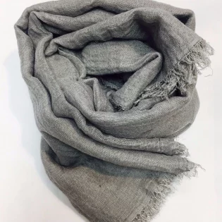 Grey Crinkle Scarves (Pack of 12)