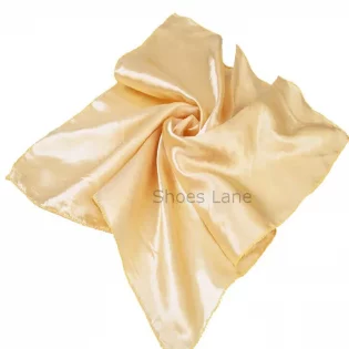 Satin Scarf Ivory (90 x 90 cm)