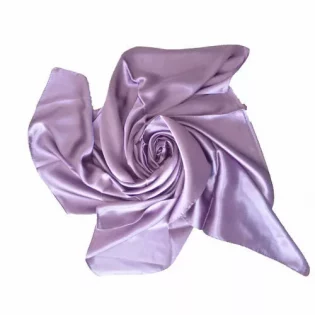 Satin Scarf Lilac (90 x 90 cm)