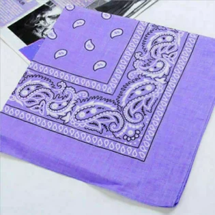 Lilac Paisley Bandana