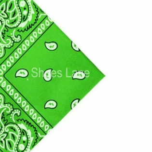 Lime Green Paisley Bandana