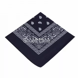 Navy Blue Paisley Bandana