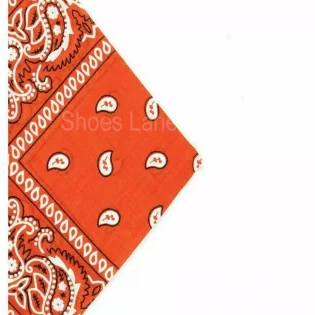 Orange Paisley Bandana