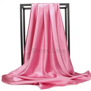 Satin Scarf Pink (90 x 90 cm)