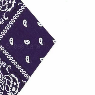 Purple Paisley Bandana