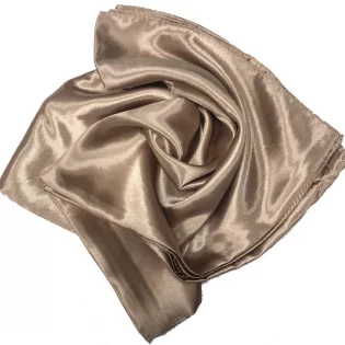 Satin Scarf Sand (90 x 90 cm)