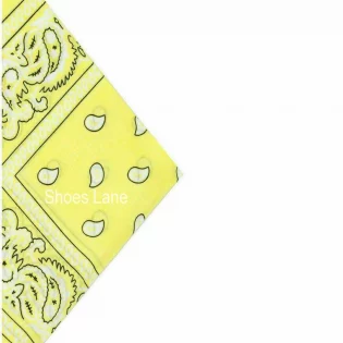 Yellow Paisley Bandana