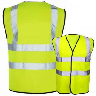 Hi Vis High Visibilty Vest Yellow