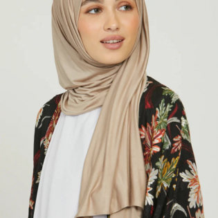 Jersey Scarf Beige