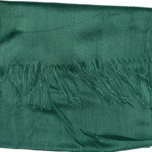 Polyester Scarf Black Bottle Green