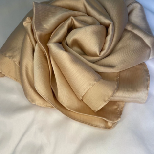 Chiffon Crape Scarf Gold