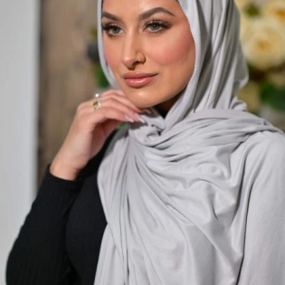 Jersey Scarf Light Grey