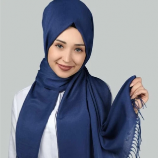 Polyester Scarf Navy