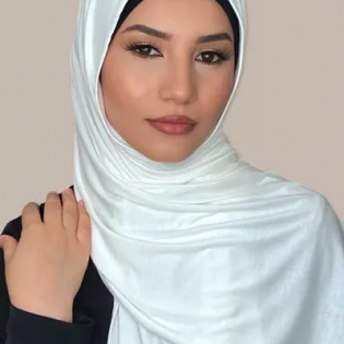 Jersey Scarf Off White