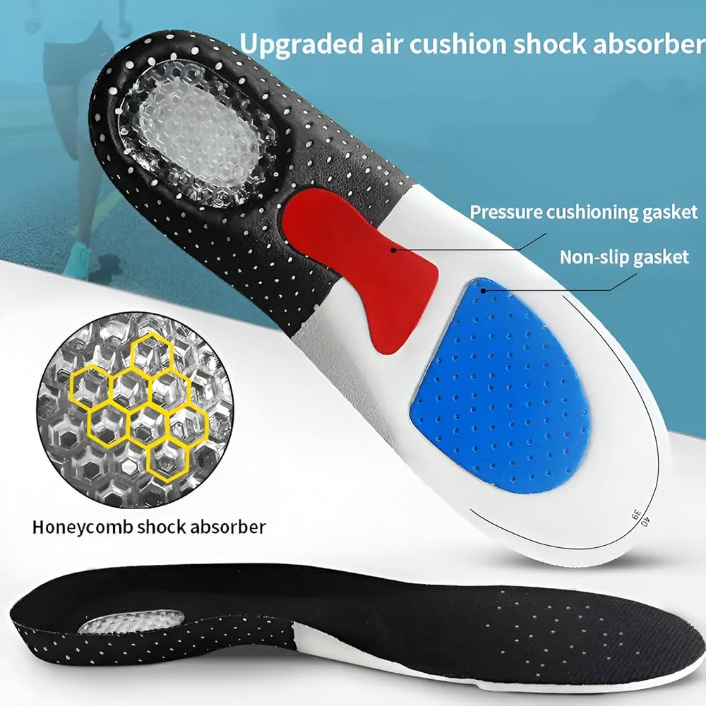 Heavy Duty Shoe Men Insole Orthotic Foot Arthritis Pain relief Non Slip Gasket - Image 5