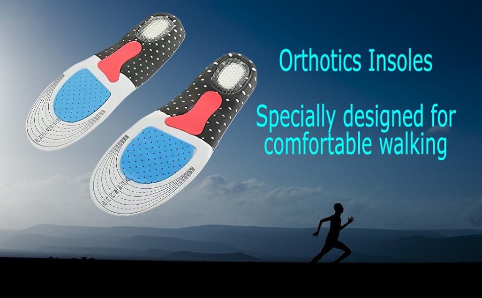 Heavy Duty Shoe Men Insole Orthotic Foot Arthritis Pain relief Non Slip Gasket - Image 7