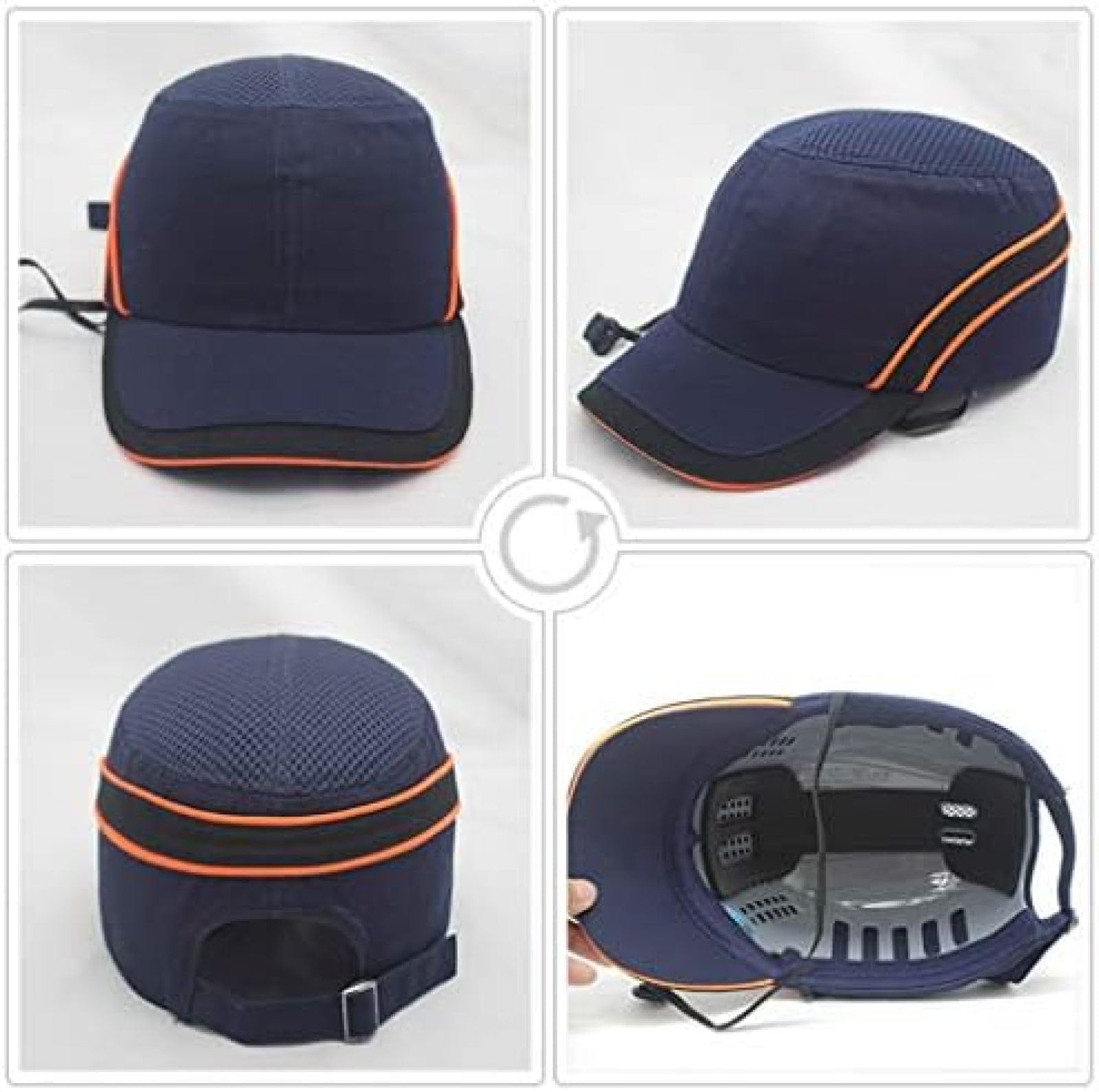Safety Bump Cap Hard Inner Shell Protective Hat Style Work - Image 5